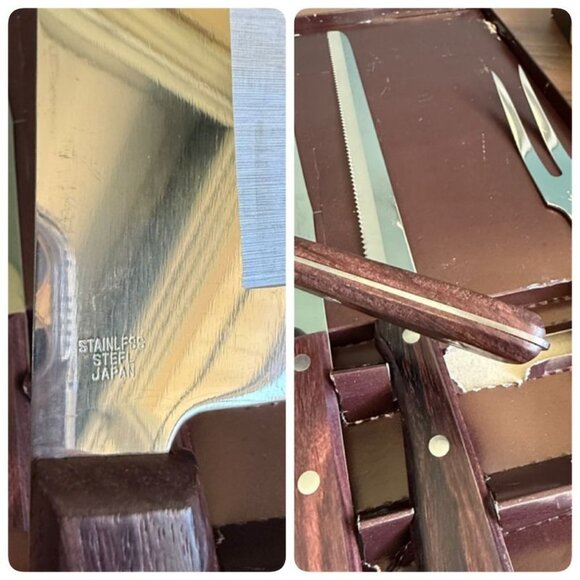 Vintage Royal Hallmark Professional Stainless Steel Cutlery Set 7-Piece Knives F - Picture 6 of 11